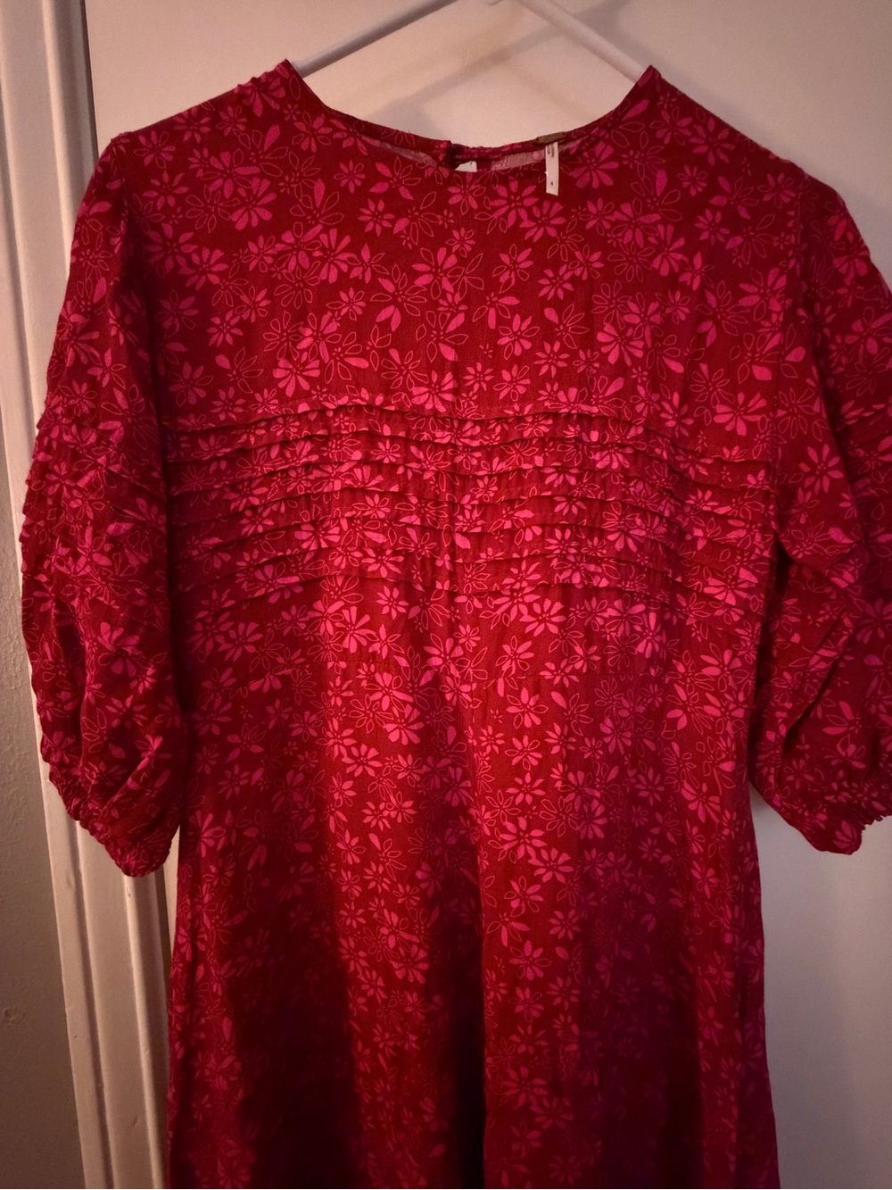 Free People Jessie Ditsy Red floral dress, size 4